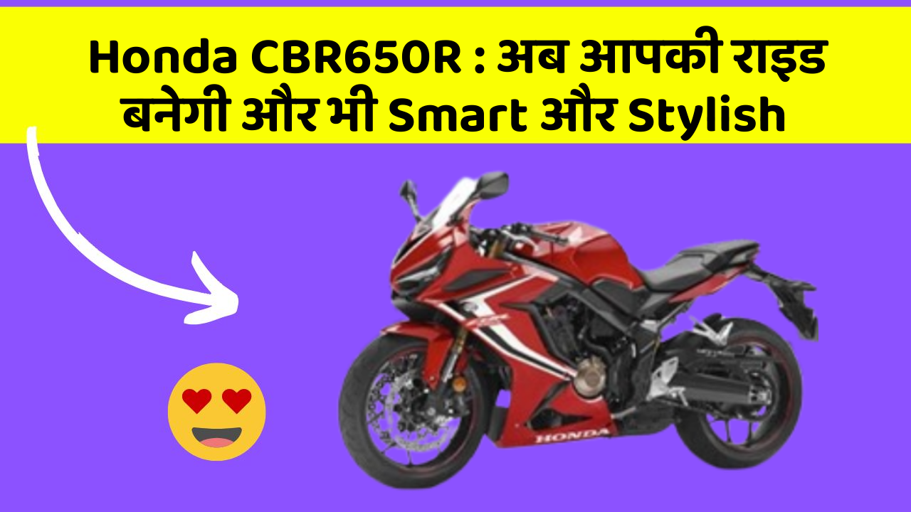 Honda CBR650R : अब आपकी राइड बनेगी और भी Smart और Stylish